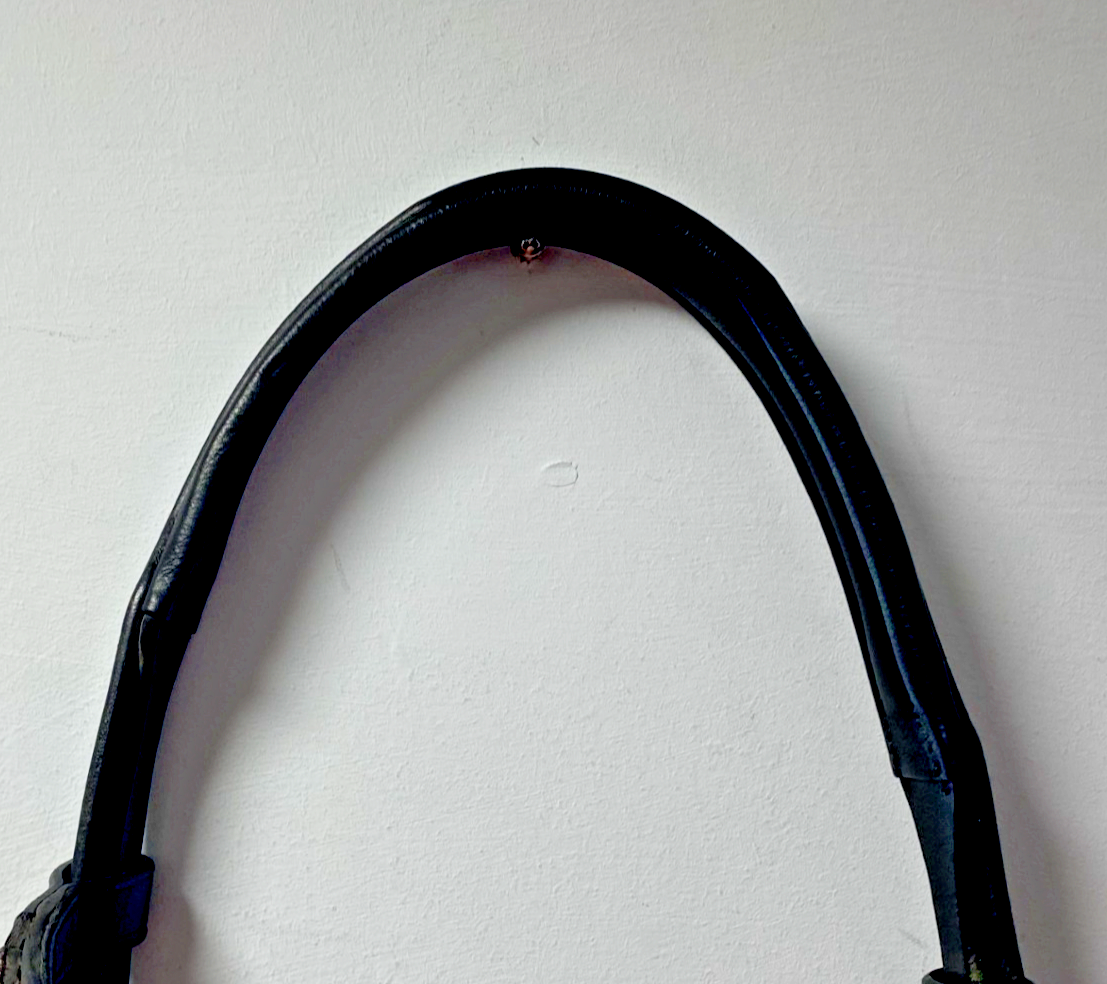 NEW Cwell English Leather BRIDLE Crystal SNAFFLE BRIDLE full Black (2000) B32