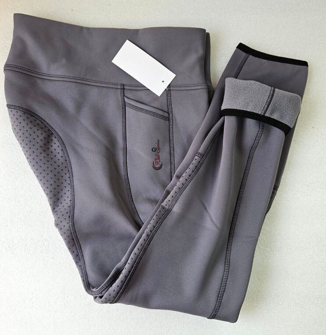 New Silicone Grip Horse Winter  Riding Leggings Tights  Phone Pocket