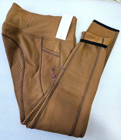 New Silicone Grip Horse Winter  Riding Leggings Tights  Phone Pocket