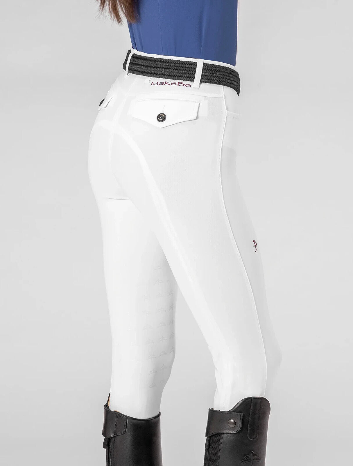 Makebe Ladies Breeches Gel grip mod. ANNA  White EU 42 UK 30" (B142)