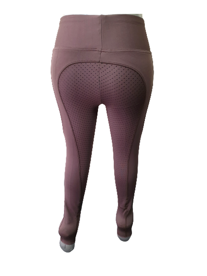 NEW Cwell Full Silicone Grip Horse Riding  Tights Breeches  Phone Pocket, Iron