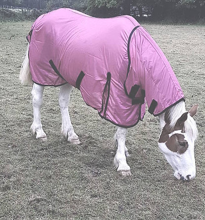 NEW AIR FLOW FOAL/MINI/SHETLAND/PONY FLY RUG SOFT MESH ATTACHED NECK COVER