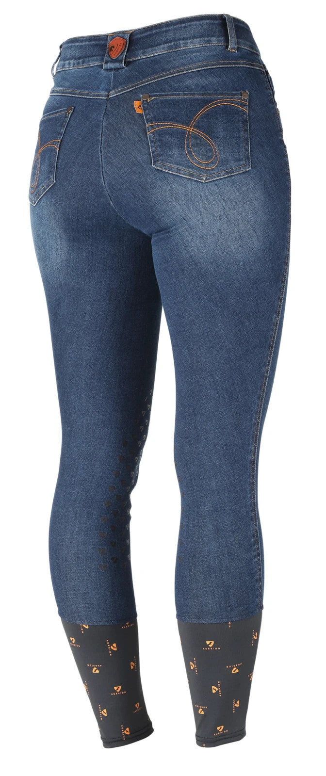 Aubrion Putney Denim Breeches - Dark Blue 8184 ( UK 28" ) SIZE 10 (S7)0