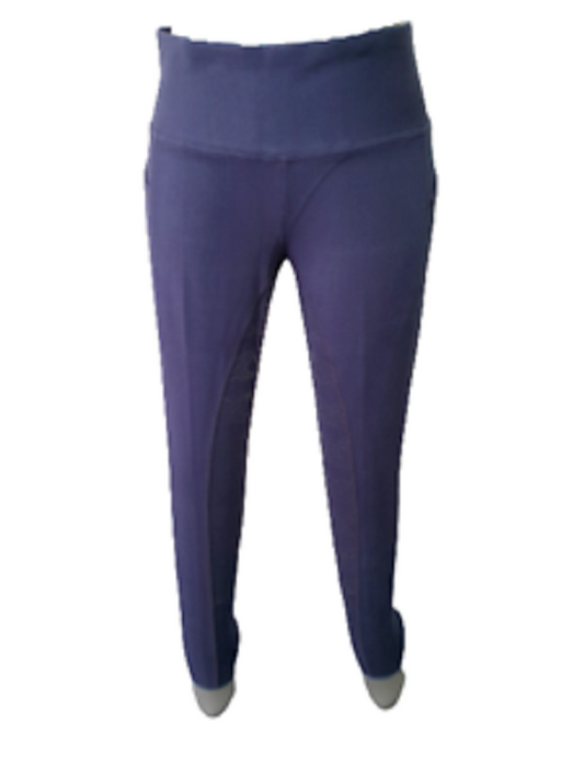 NEW Full Silicone Grip Horse Riding Tight Breeches Phone Pocket ,NAVY ,  LARGE
