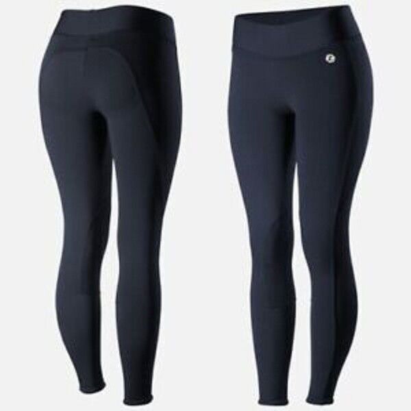 HORZE WINTER PULL-ON RIDING TIGHTS , DARK NAVY, UK 16 EU 42 (36243)