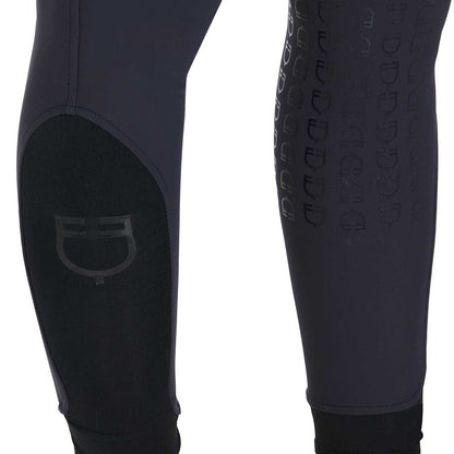 EQUESTRO WOMAN KNEE GRIP RIDING BREECHES  ,NAVY, EU 38 UK 10 (ET06730)