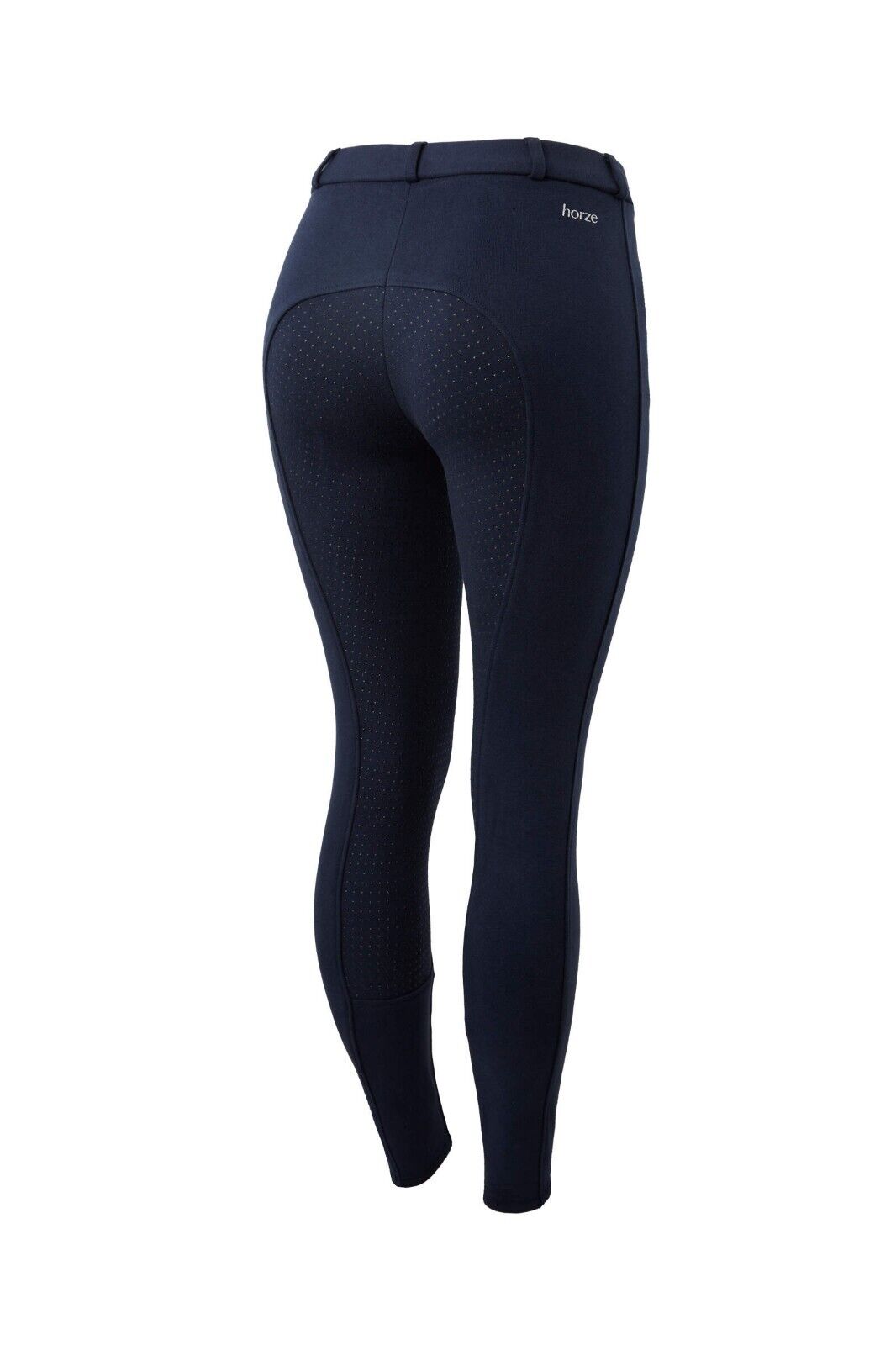 Horze Active Women's Silicone Full Seat Breeches ,PEACOAT  UK 10 EU 36 (36277)