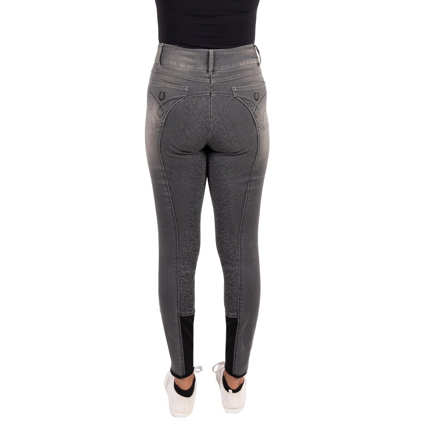 Elation Red Label Laredo 2.0 Denim Full Seat Breech, BLACK, SIZE 34R  (DRC2324)