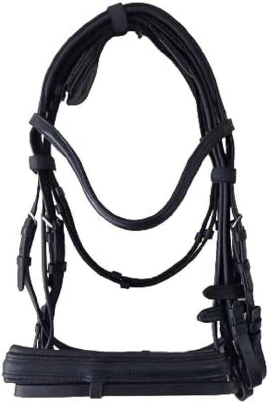 New Bridle Famous, Gr. Warmblood – black/Strasse-copper (copper) leather Bridle