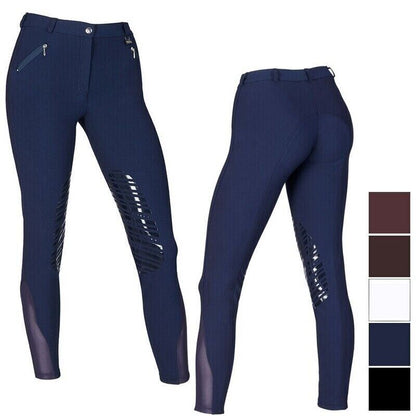NEW WOMEN'S WINNER PANTS WITH SILICONE PATCH, PLUM, EU 38 UK 26'' (70356)