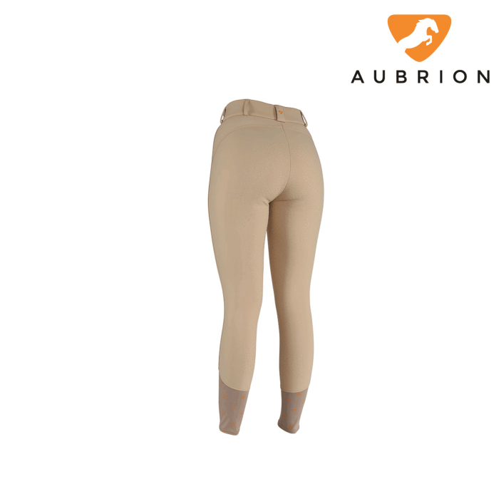 Aubrion Greydock Full Seat Winter Breeches Ladies, Beige, UK 34" EU 46 (8126)