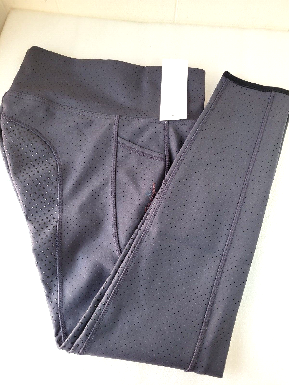 Full Silicone Grip Horse Riding Tight  Phone Pocket ,DARK GREY, UK 10, SMALL(A6)