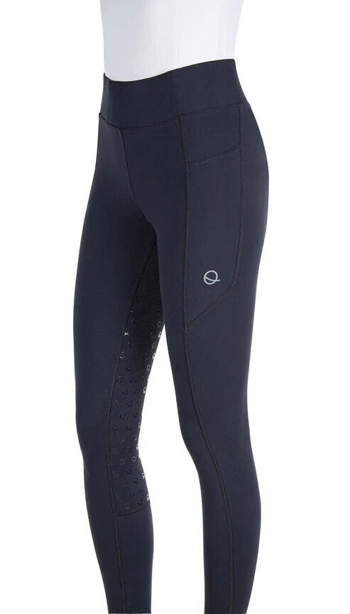 Eqode riding tights ladies full-grip  , SKY CAPTAIN ,SIZE-  XXL  (N56001)