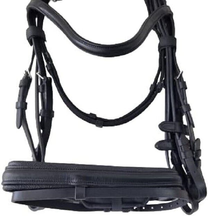 New Bridle Famous, Gr. Warmblood – black/Strasse-copper (copper) leather Bridle