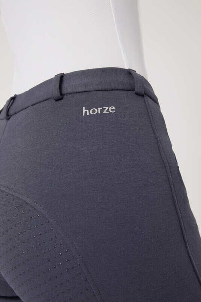 Horze Active Women's Silicone Grip Full Seat Breeches Navy UK 10 EU 36 (36277)