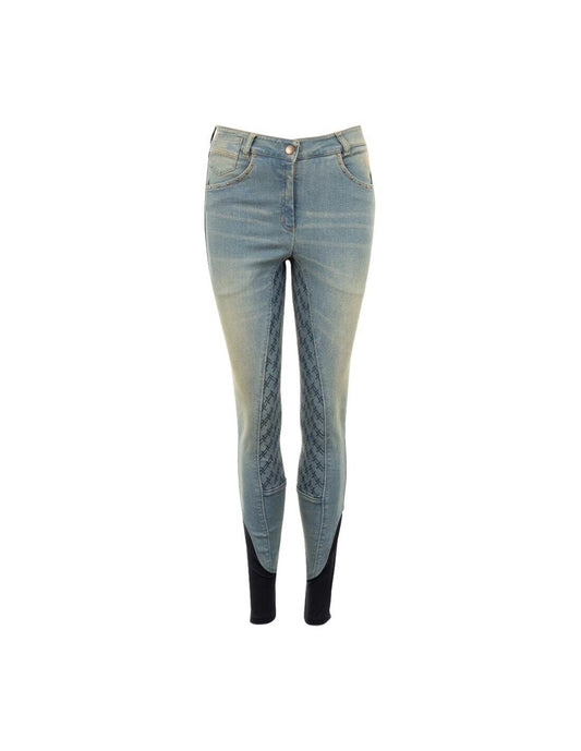 ANKY Riding Denim Breeches , Light Blue , UK 10  EU 38 (XR19105) S7