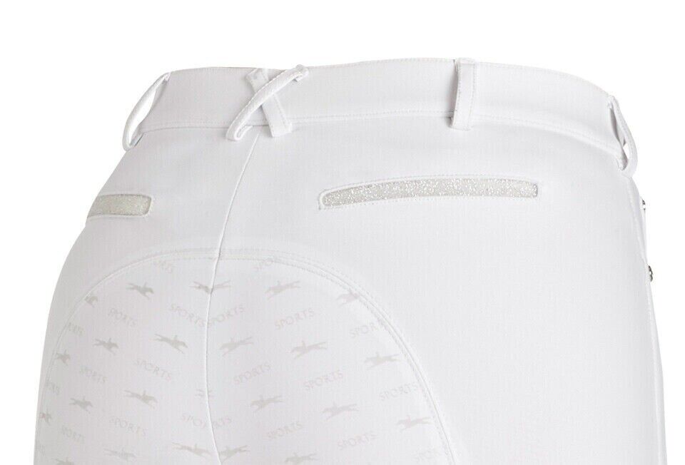 SCHOCKEMOHLE CHAYENNE LADIES RIDING BREECHES ,WHITE, UK 30R EU 42 (2171-00037