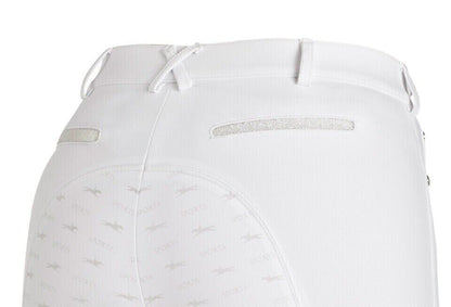 SCHOCKEMOHLE CHAYENNE LADIES RIDING BREECHES ,WHITE, UK 30R EU 42 (2171-00037