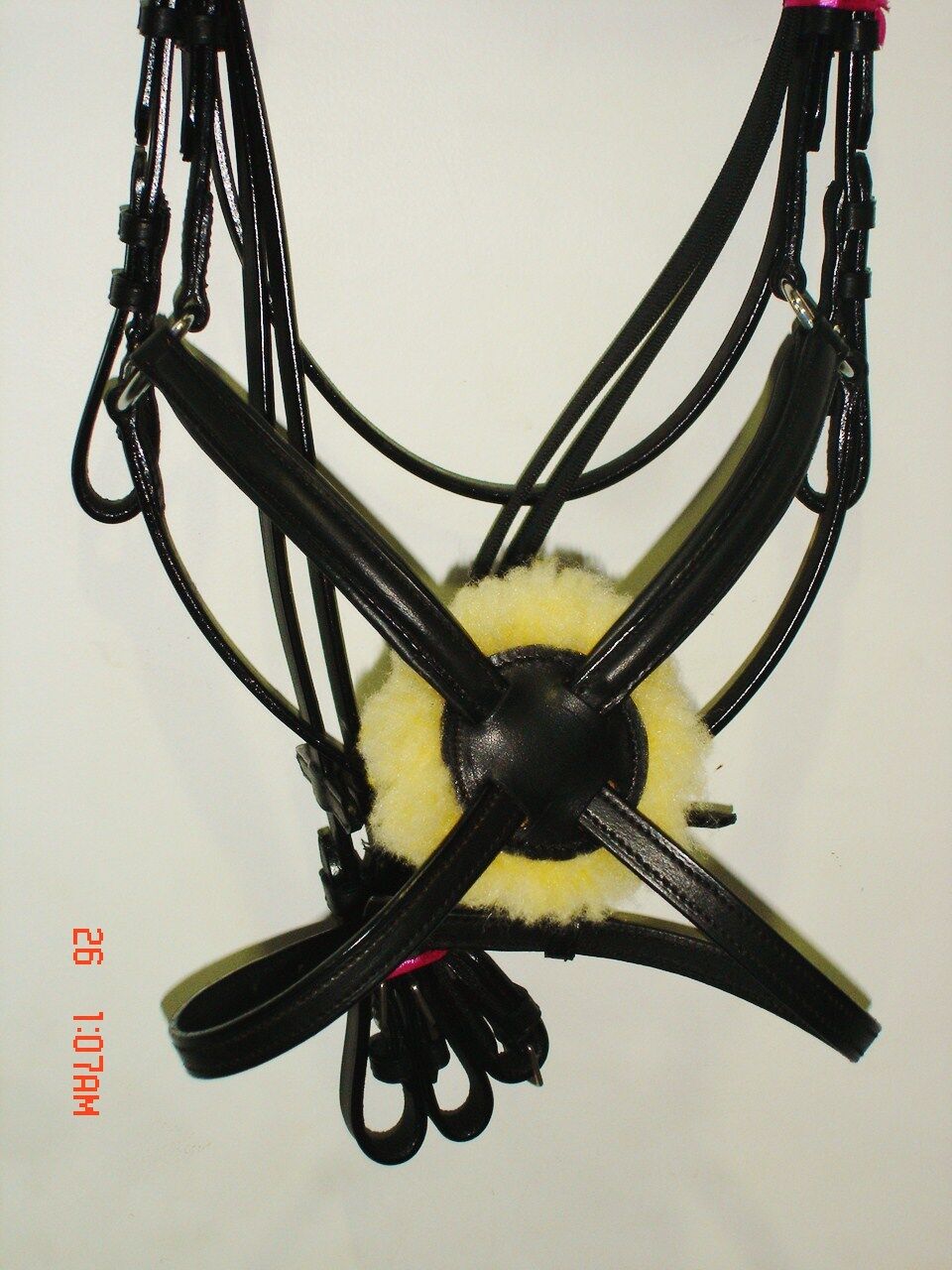 New Deluxe Mexican Grackle, Figure of 8 Noseband Bridle free Reins- Black (FULL)