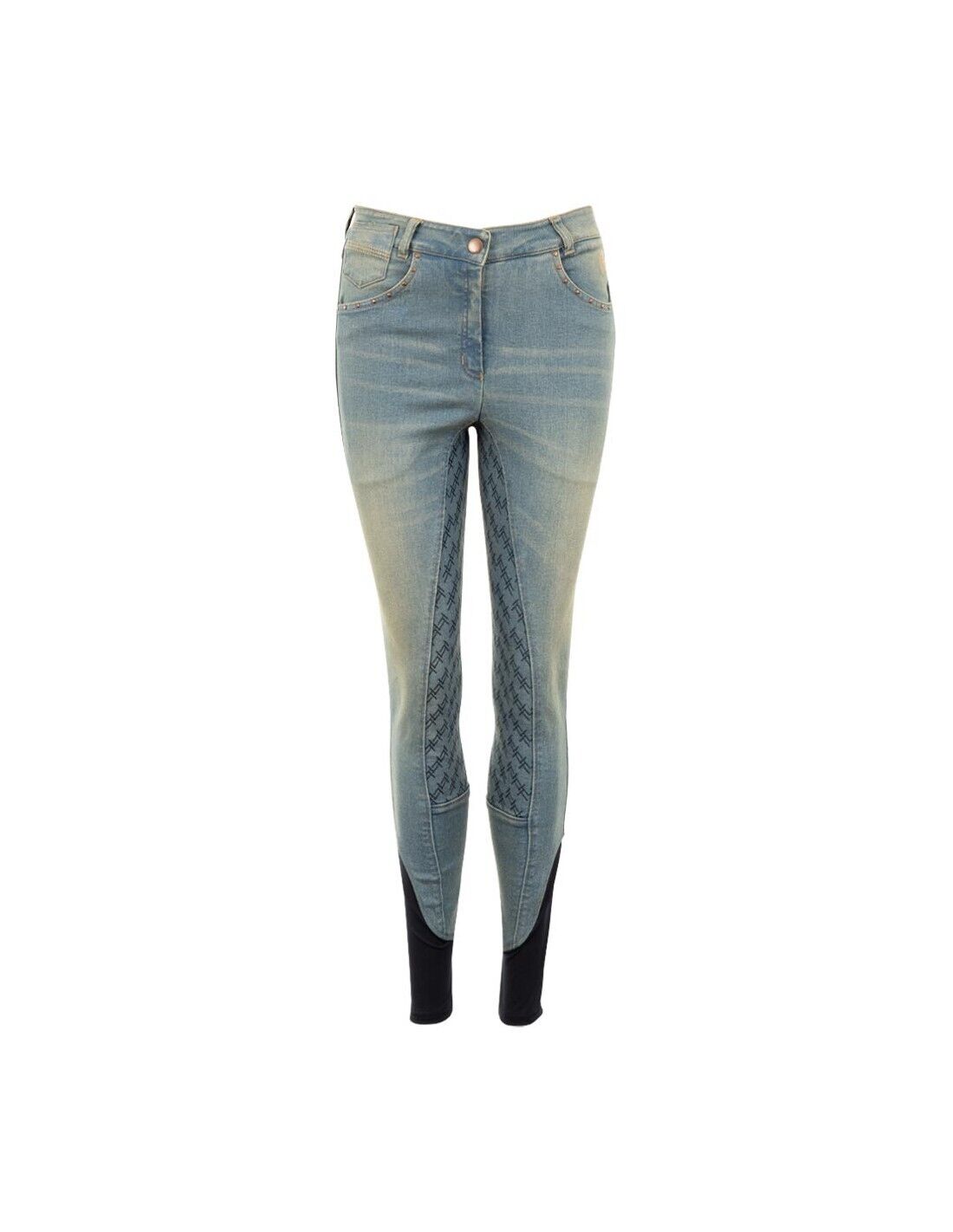 ANKY Riding Denim Breeches ,   Navy, UK 12  EU 40 (XR19105)(S1)
