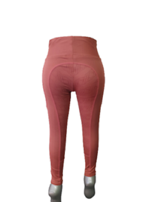NEW Full Silicone Grip Horse Riding Tight Breeches Phone Pocket ,Marsala ,MEDIUM