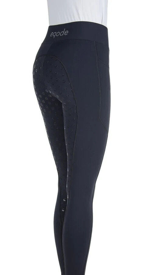 Eqode riding tights ladies full-grip  , SKY CAPTAIN ,SIZE-  XS  (N56001)