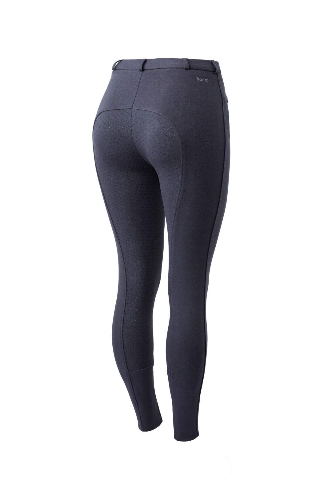 Horze Active Women's Silicone Grip Full Seat Breeches Navy UK 10 EU 36 (36277)