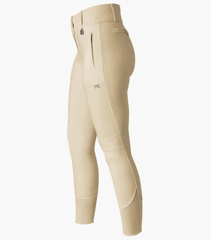 P.E Aradina Full Seat Gel Competition Riding Breeches, Vanilla UK 8, 26"(4154)
