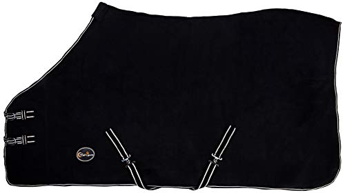 CWELL NEW HORSE COB PONY SHOW TRAVEL BLACK FLEECE RUG 3'6-7'0" stable cooler choice of Sizes