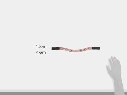 Cwell Equine Dressage Crystal Bling 5 Rows crystal Browband Pink crystal Rhinestones sparkly Black