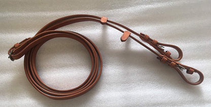 Cwell Equine Plain English leather Reins 5/8" TAN FULL