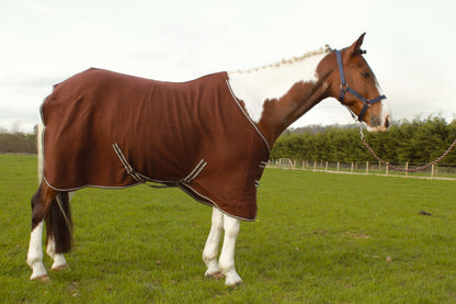HORSE COB PONY SHOW TRAVEL FLEECE RUG 5'0-7'0" stable cooler choice of colours