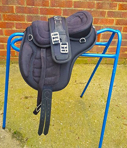 New Synthetic All Purpose Treeless Saddle BLACK pony 12"+ free Girth ON OFFER