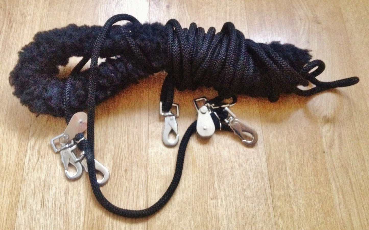 Horse Lunging Training Aids Pessoa based Black + Synthetic Training roller
