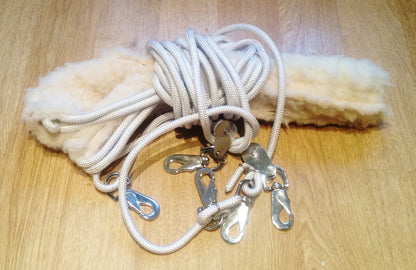 Horse Lunging Training Aids pe-ssoa based white + Synthetic Training roller