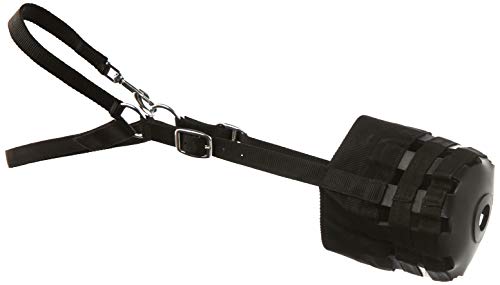 Cwell Equine NEW Nylon GRAZING MUZZLE Horse COB Or Pony Grass Muzzle All Sizes BLACK