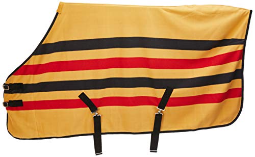 Cwell Equine FLEECE HORSE RUG cooler stable travel show NEWMARKET STRIPE