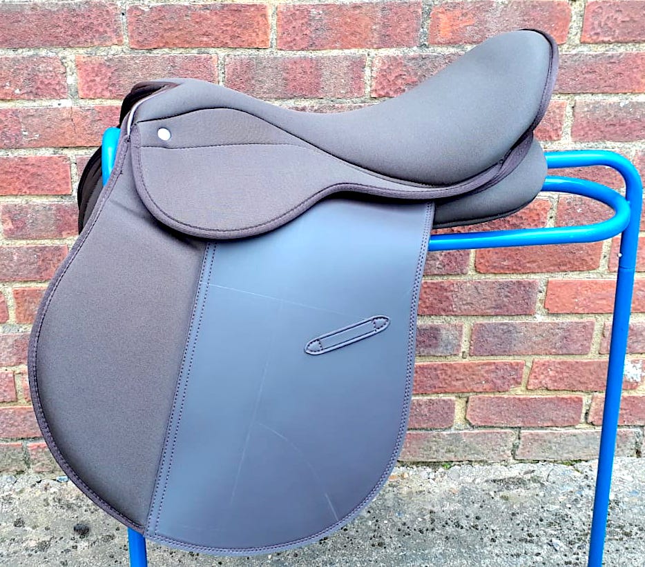 Cwell Equine Super-comfy Deeper seat GP Saddle Synthetic CHANGEABLE GULLET Brown