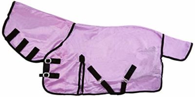 Cwell Equine NEW MINI/SHETLAND/PONY FLY RUG SOFT MESH ATTACHED NECK COVER PURPLE/LILLAC 3'6-4'9"